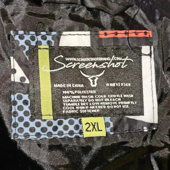 Screenshot Mens Urban Animated NYC Fashion Windbreaker SZ 2X - Picture 8 of 11